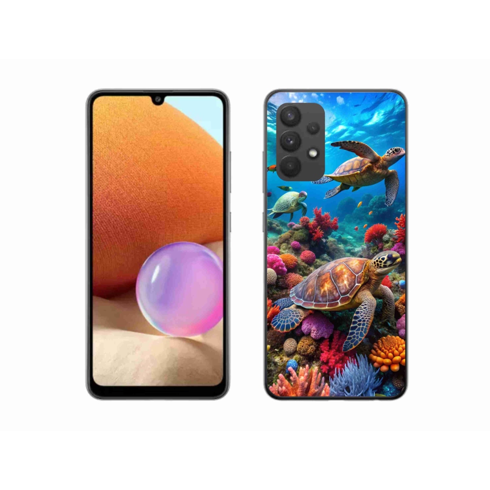Gelový kryt mmCase na Samsung Galaxy A32 4G - mořský svět 2