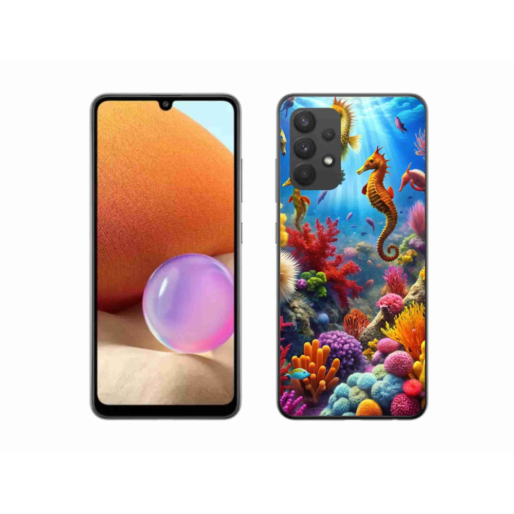 Gelový kryt mmCase na Samsung Galaxy A32 4G - mořský svět 3