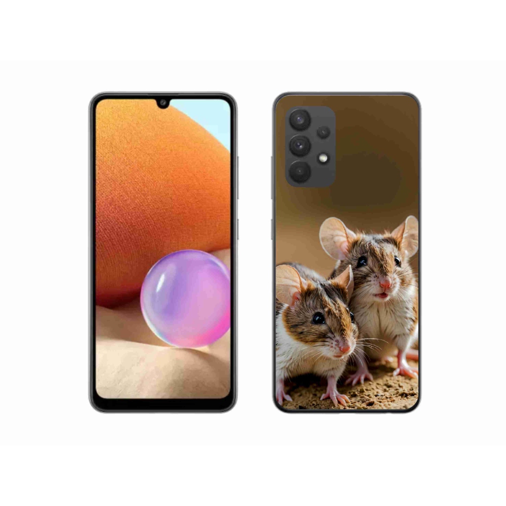 Gelový kryt mmCase na Samsung Galaxy A32 4G - myší duo