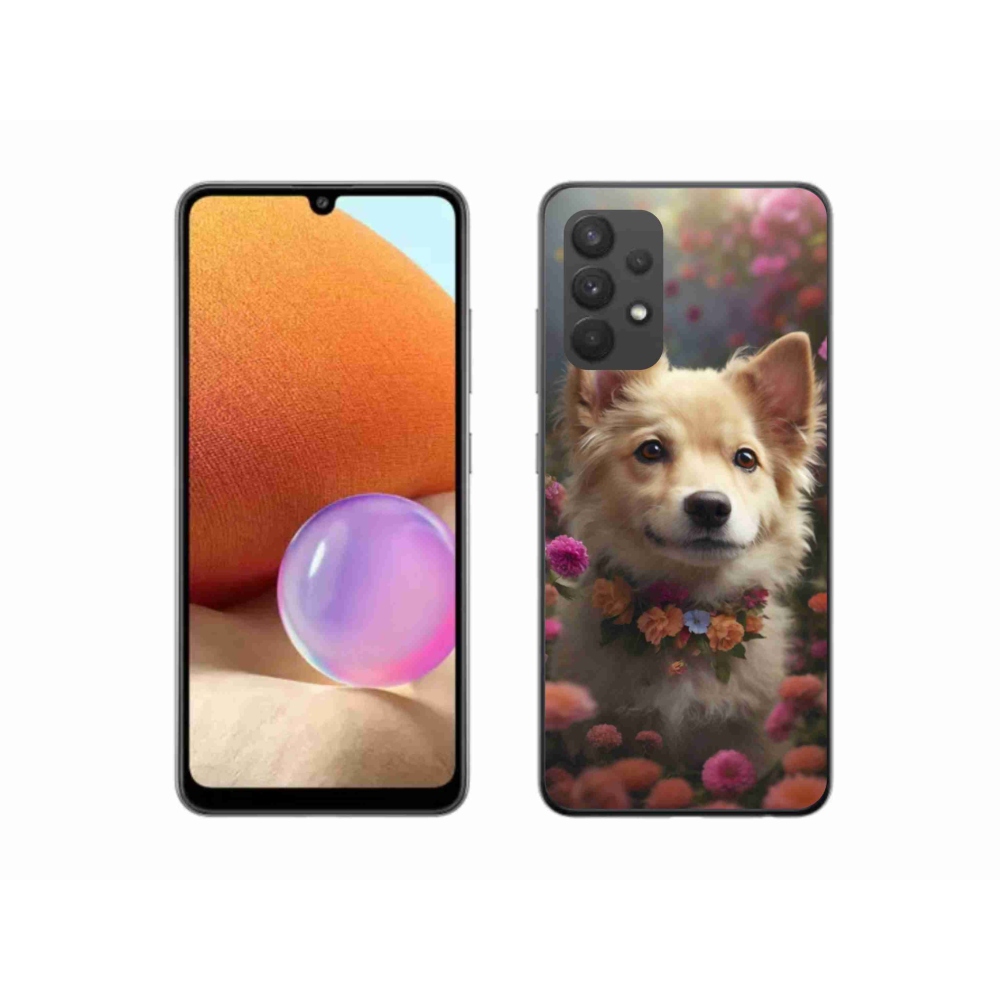 Gelový kryt mmCase na Samsung Galaxy A32 4G - německý špic