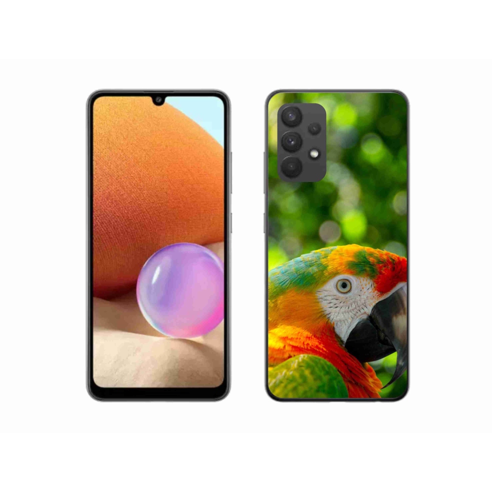 Gelový kryt mmCase na Samsung Galaxy A32 4G - papoušek ara 3