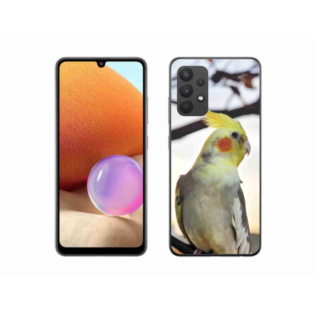 Gelový kryt mmCase na Samsung Galaxy A32 4G - papoušek korela