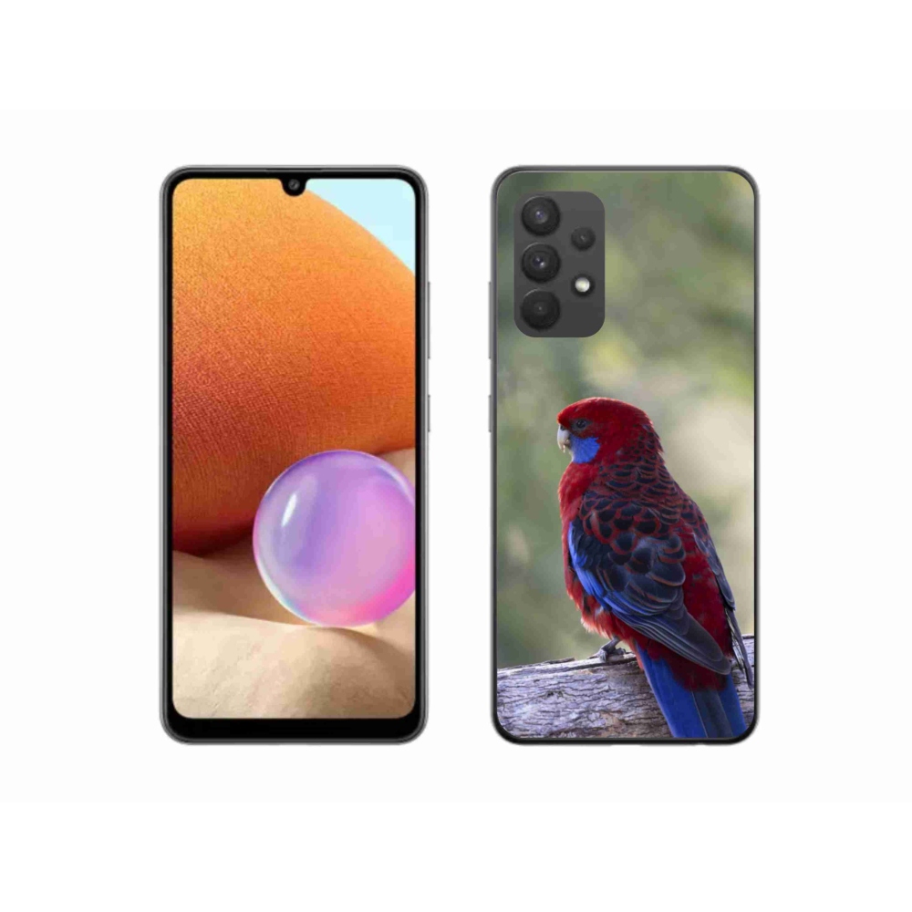 Gelový kryt mmCase na Samsung Galaxy A32 4G - papoušek rosela