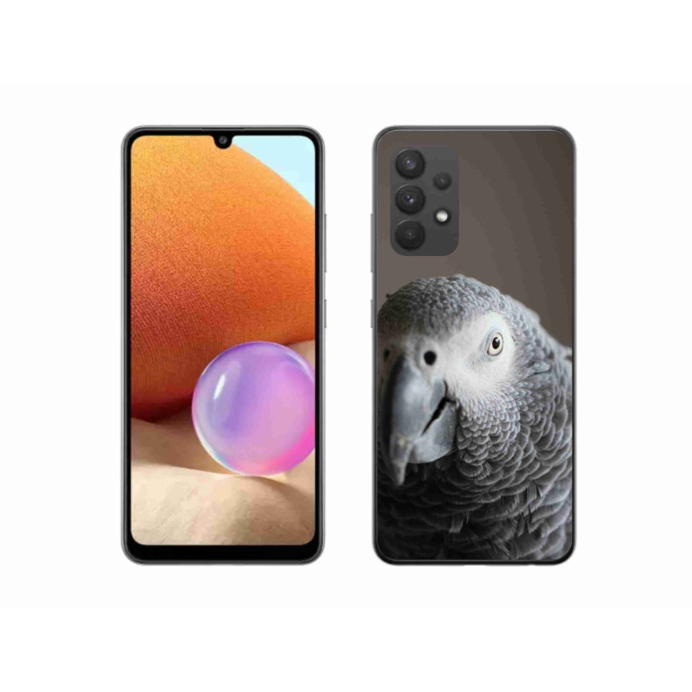 Gelový kryt mmCase na Samsung Galaxy A32 4G - papoušek žako 2