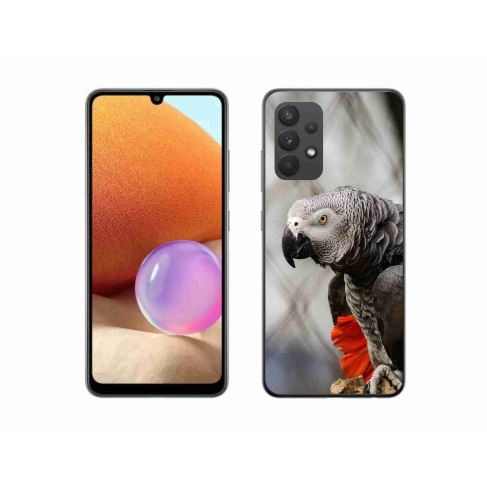 Gelový kryt mmCase na Samsung Galaxy A32 4G - papoušek žako 3