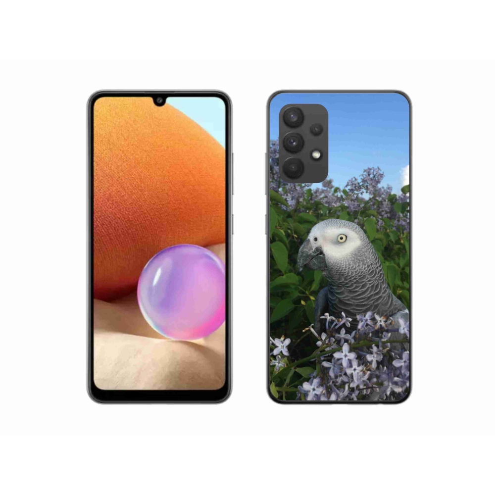 Gelový kryt mmCase na Samsung Galaxy A32 4G - papoušek žako