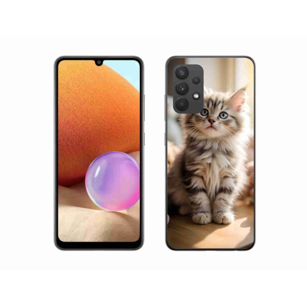 Gelový kryt mmCase na Samsung Galaxy A32 4G - roztomilé kotě 10