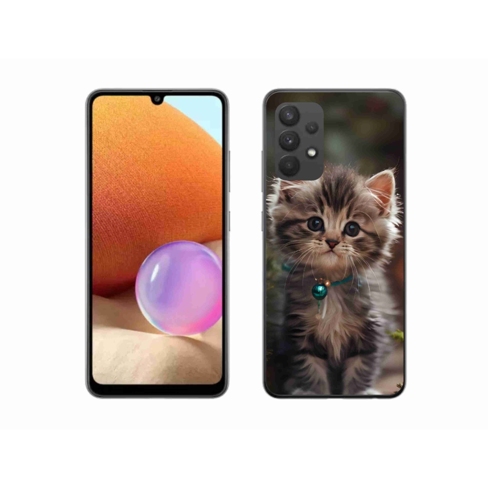 Gelový kryt mmCase na Samsung Galaxy A32 4G - roztomilé kotě 11