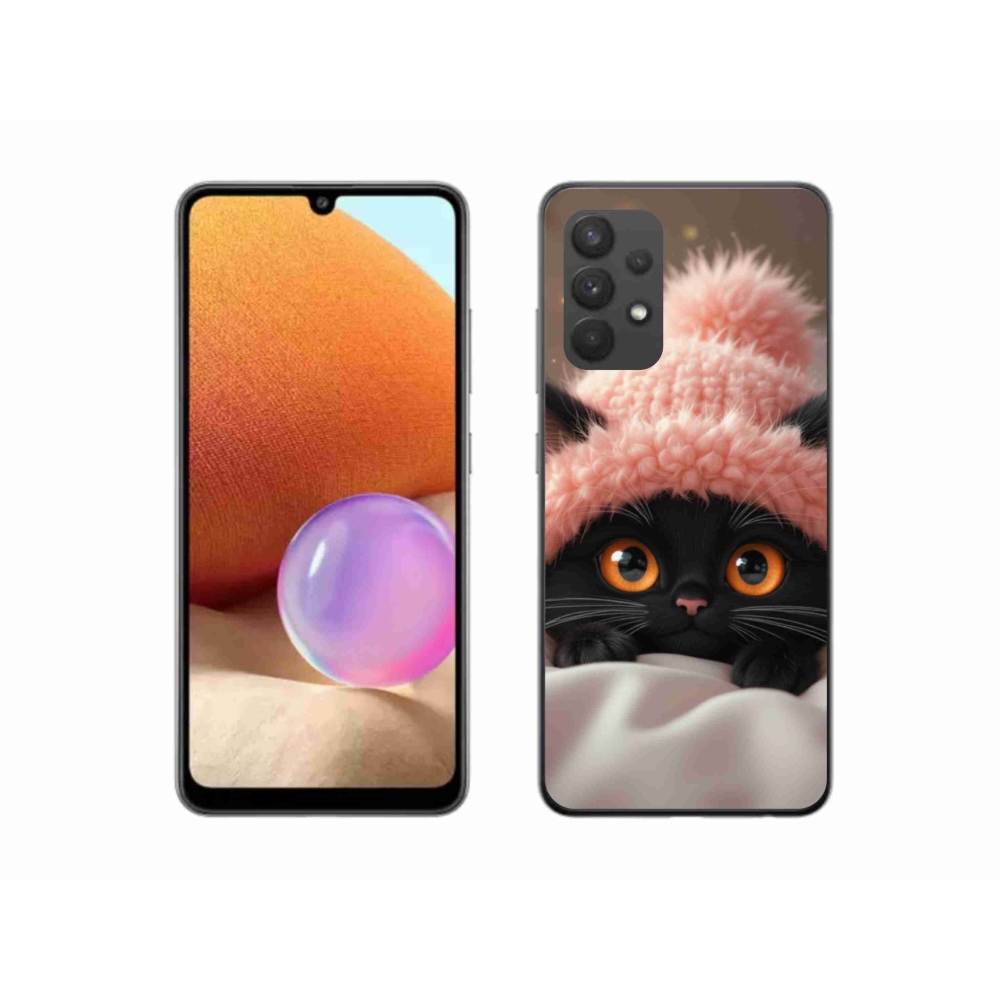 Gelový kryt mmCase na Samsung Galaxy A32 4G - roztomilé kotě 7