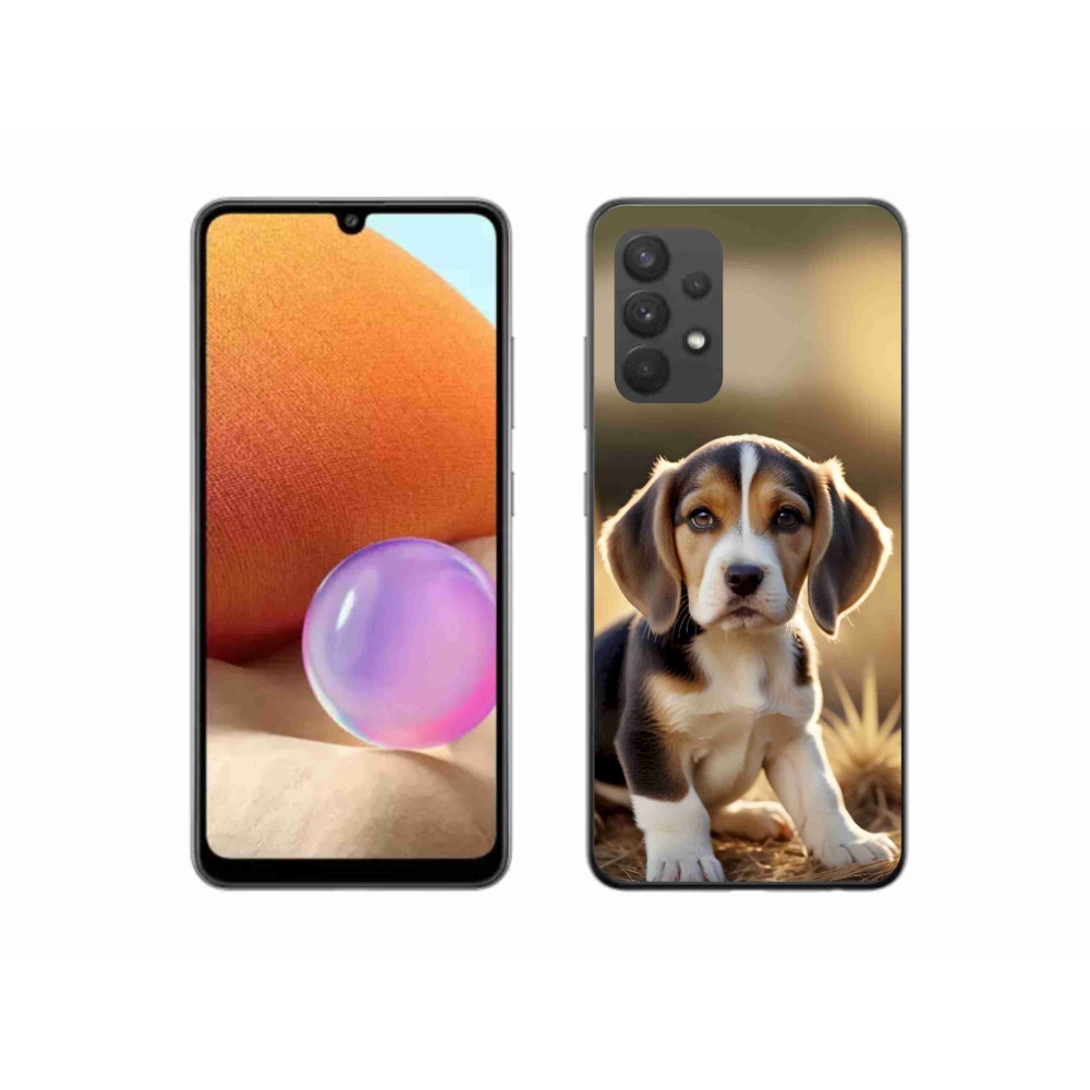 Gelový kryt mmCase na Samsung Galaxy A32 4G - roztomilý bígl