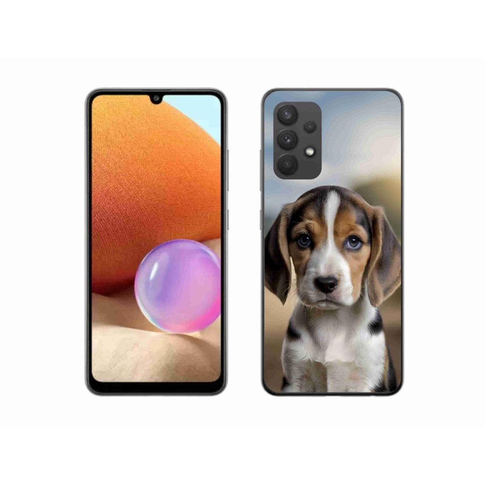 Gelový kryt mmCase na Samsung Galaxy A32 4G - roztomilý bígl