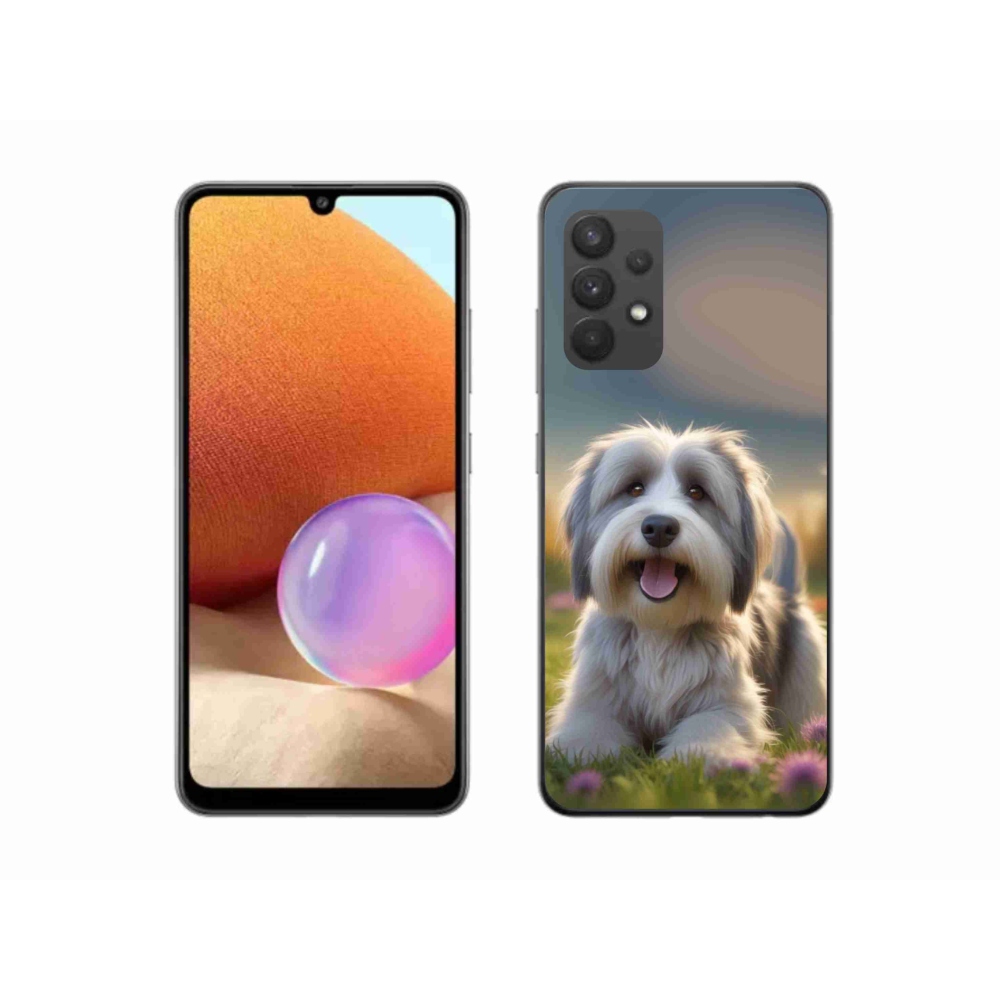 Gelový kryt mmCase na Samsung Galaxy A32 4G - roztomilý havanský psík