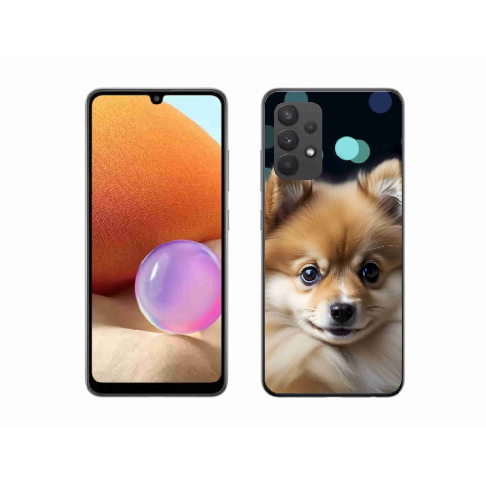 Gelový kryt mmCase na Samsung Galaxy A32 4G - roztomilý pomeranian