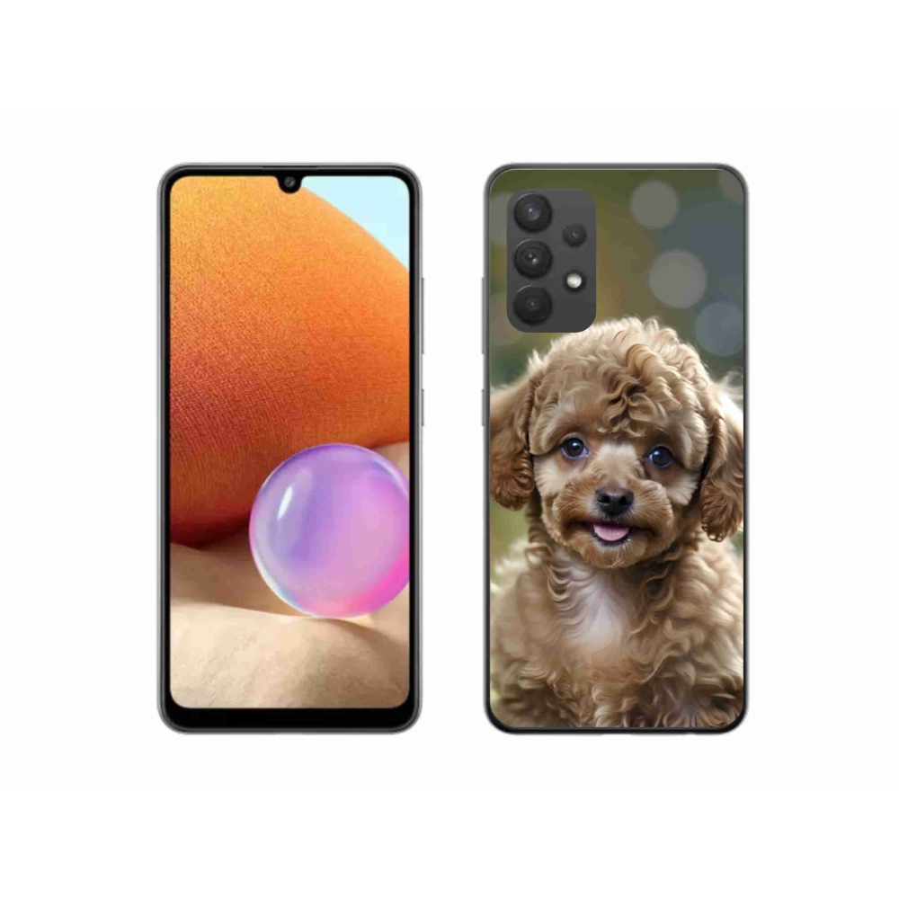 Gelový kryt mmCase na Samsung Galaxy A32 4G - roztomilý pudl