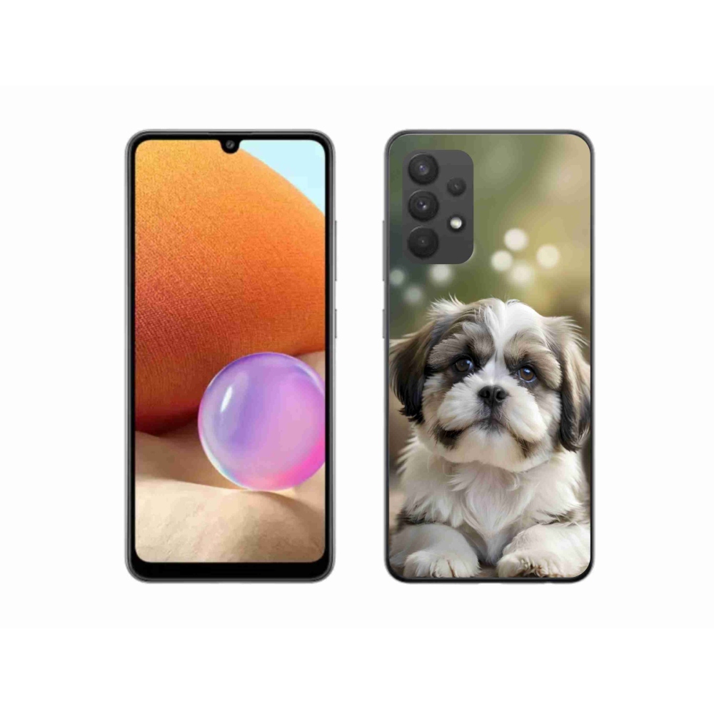 Gelový kryt mmCase na Samsung Galaxy A32 4G - roztomilý shih-tzu