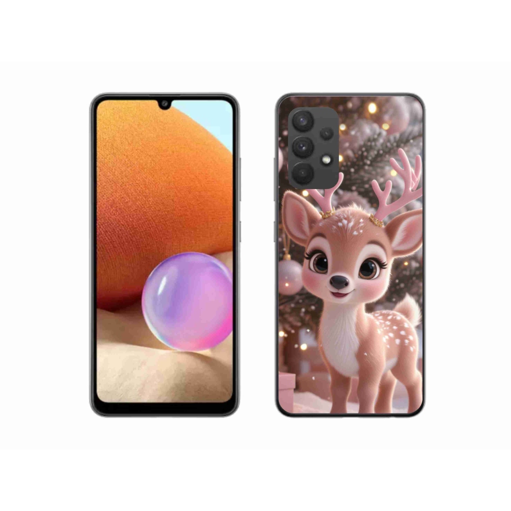 Gelový kryt mmCase na Samsung Galaxy A32 4G - roztomilý sob