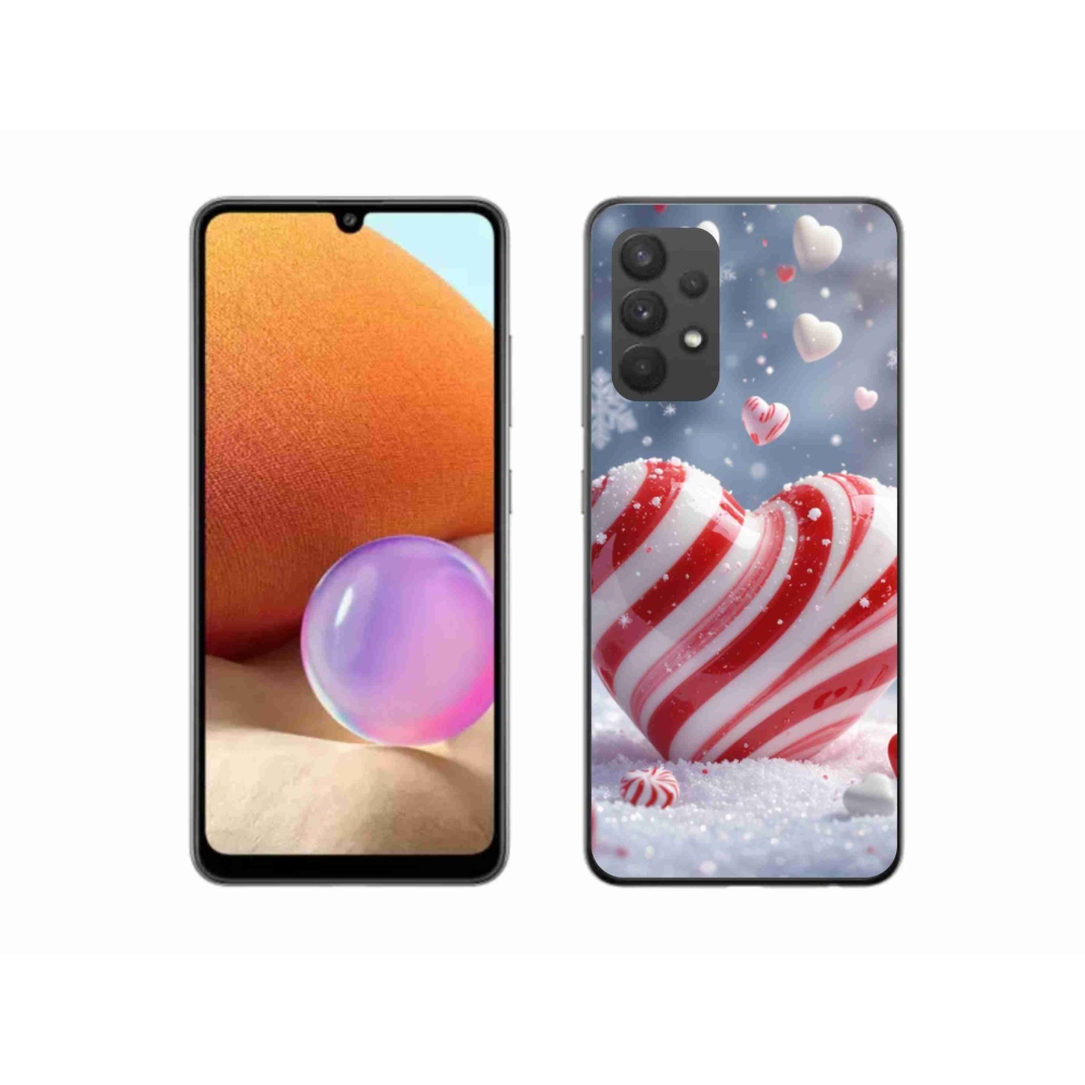 Gelový kryt mmCase na Samsung Galaxy A32 4G - sladké srdce