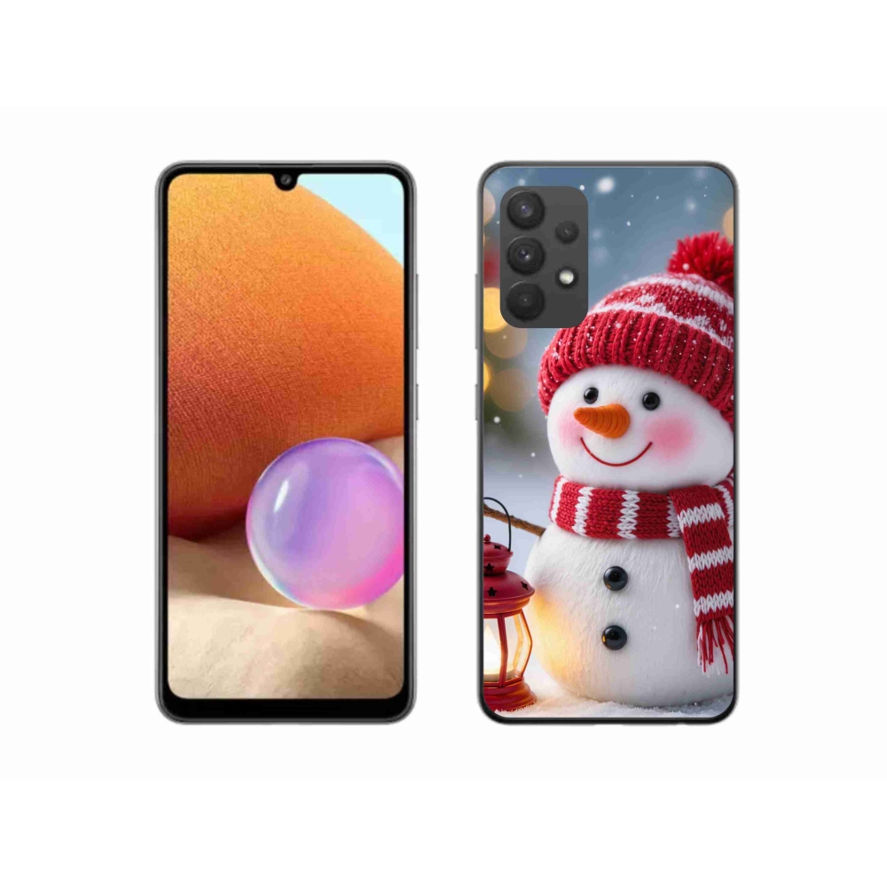 Gelový kryt mmCase na Samsung Galaxy A32 4G - sněhulák 2