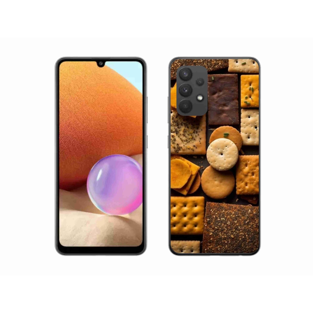 Gelový kryt mmCase na Samsung Galaxy A32 4G - sušenky