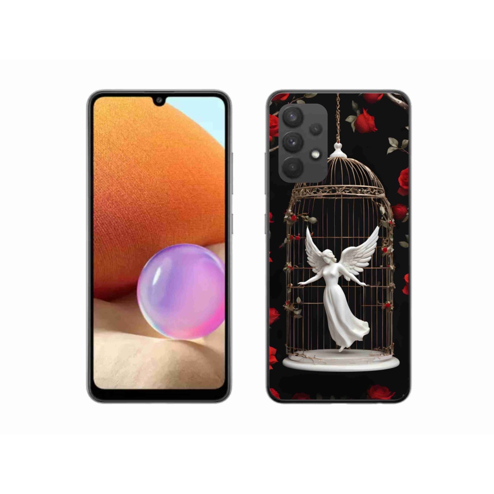 Gelový kryt mmCase na Samsung Galaxy A32 4G - uvězněný anděl