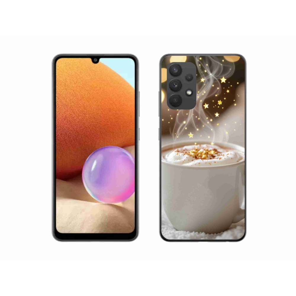 Gelový kryt mmCase na Samsung Galaxy A32 4G - vánoční horký nápoj