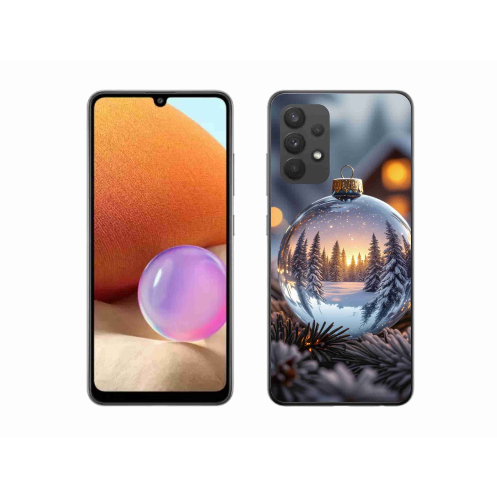 Gelový kryt mmCase na Samsung Galaxy A32 4G - vánoční ozdoba