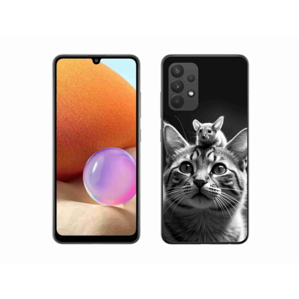 Gelový kryt mmCase na Samsung Galaxy A32 4G - zvířecí přátelství 2