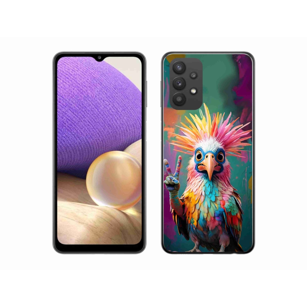 Gelový kryt mmCase na Samsung Galaxy A32 5G - barevný rebel