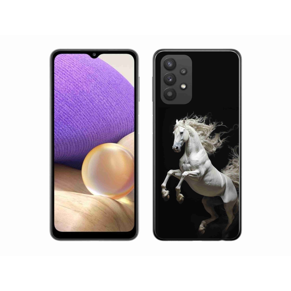 Gelový kryt mmCase na Samsung Galaxy A32 5G - bílý kůň 4