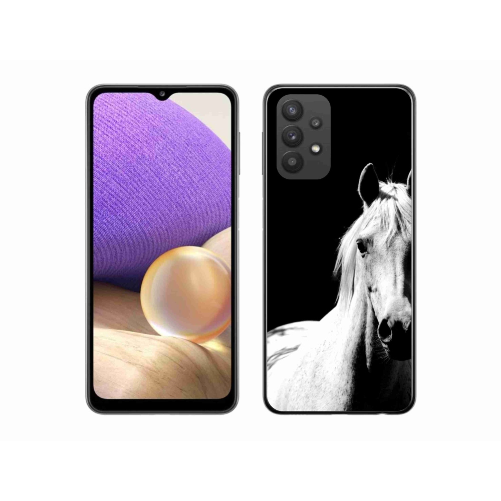 Gelový kryt mmCase na Samsung Galaxy A32 5G - bílý kůň 5