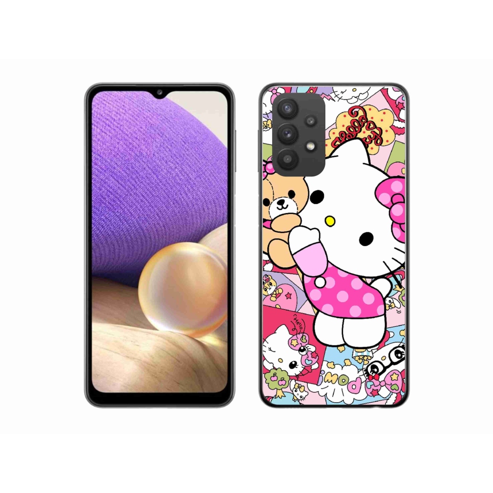Gelový kryt mmCase na Samsung Galaxy A32 5G - cute kitty