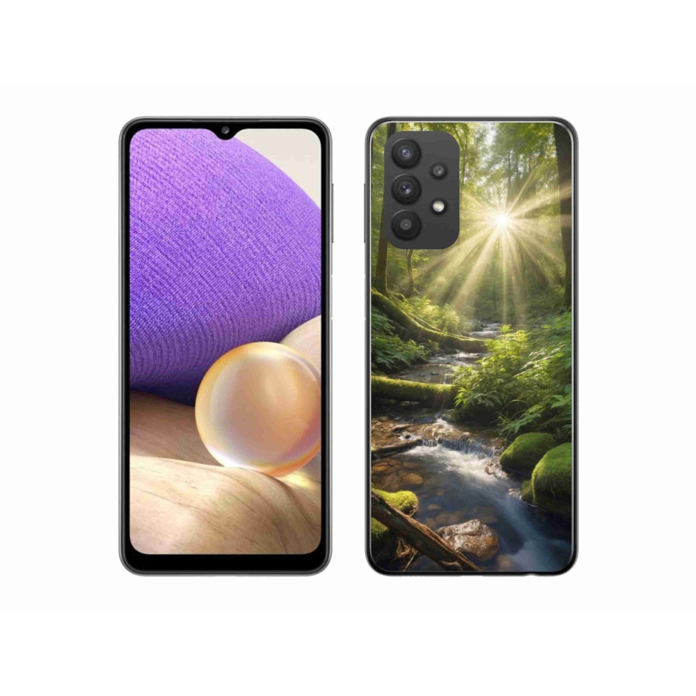 Gelový kryt mmCase na Samsung Galaxy A32 5G - hlubina lesa