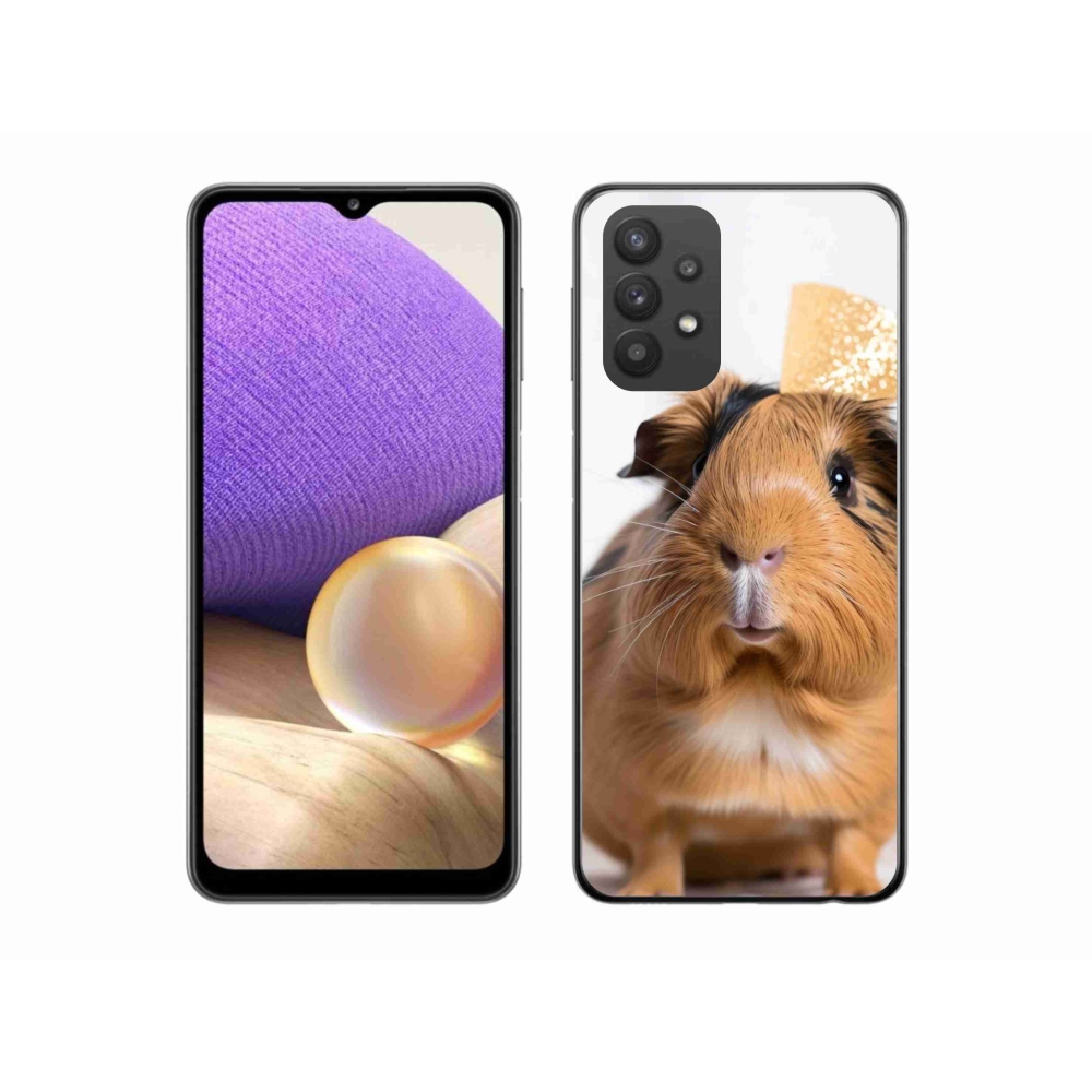 Gelový kryt mmCase na Samsung Galaxy A32 5G - hnědé morče