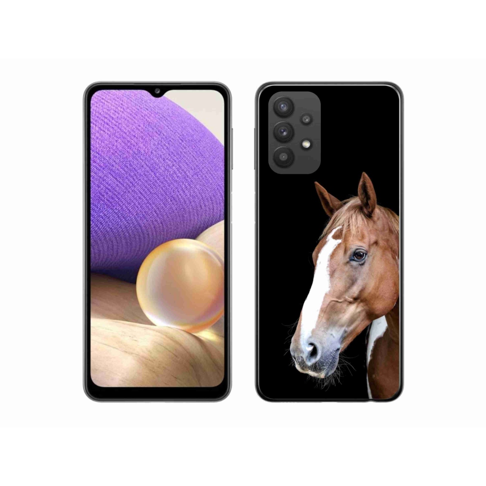 Gelový kryt mmCase na Samsung Galaxy A32 5G - hnědý kůň 3