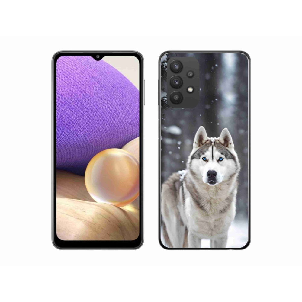 Gelový kryt mmCase na Samsung Galaxy A32 5G - husky 2
