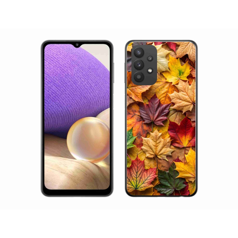 Gelový kryt mmCase na Samsung Galaxy A32 5G - javorové listy 2