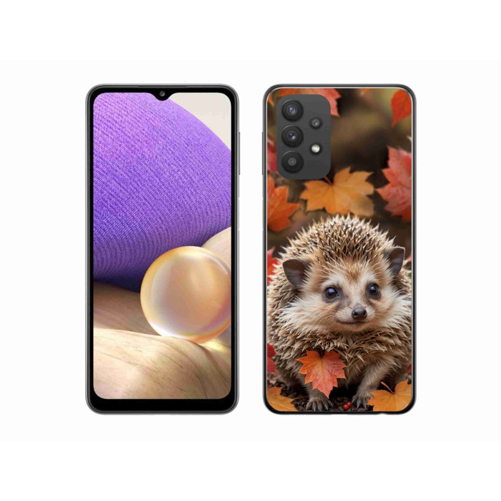 Gelový kryt mmCase na Samsung Galaxy A32 5G - ježek v listí