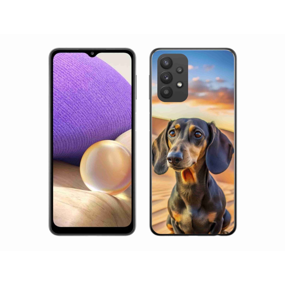 Gelový kryt mmCase na Samsung Galaxy A32 5G - jezevčík 3 