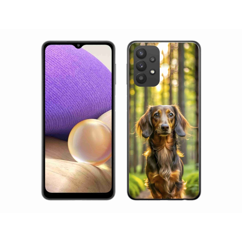 Gelový kryt mmCase na Samsung Galaxy A32 5G - jezevčík 4