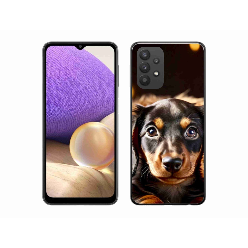 Gelový kryt mmCase na Samsung Galaxy A32 5G - jezevčík