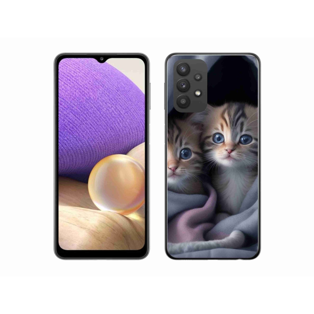 Gelový kryt mmCase na Samsung Galaxy A32 5G - kočičí duo 2