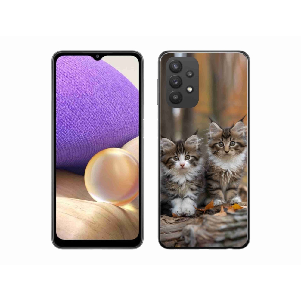 Gelový kryt mmCase na Samsung Galaxy A32 5G - kočičí duo 3