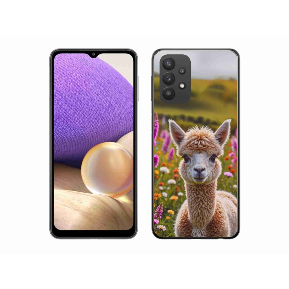 Gelový kryt mmCase na Samsung Galaxy A32 5G - lama na louce
