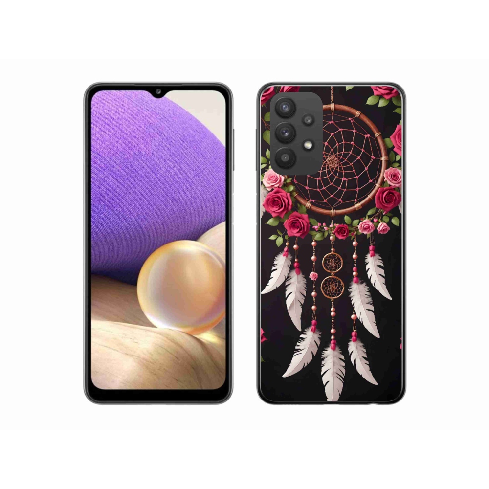 Gelový kryt mmCase na Samsung Galaxy A32 5G - lapač snů s růžemi