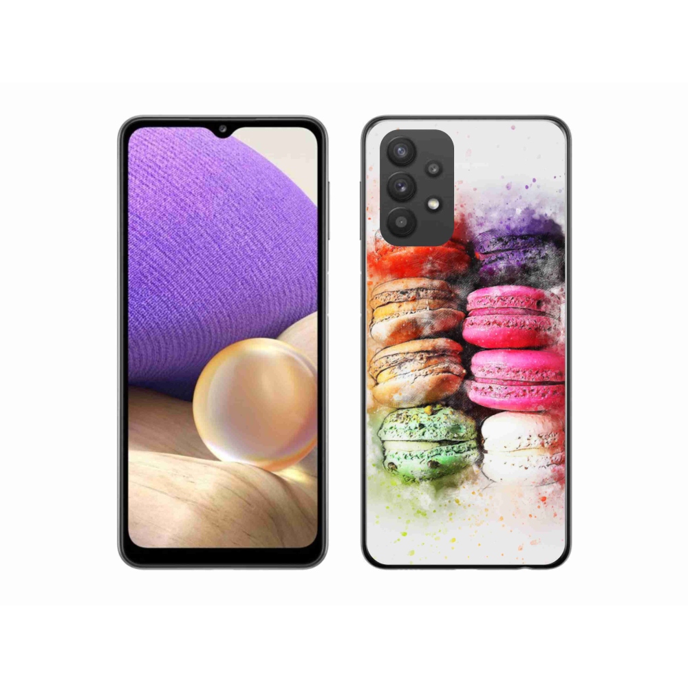 Gelový kryt mmCase na Samsung Galaxy A32 5G - makrónky
