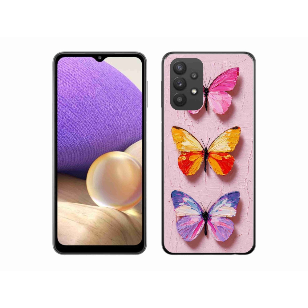 Gelový kryt mmCase na Samsung Galaxy A32 5G - motýlí trojice