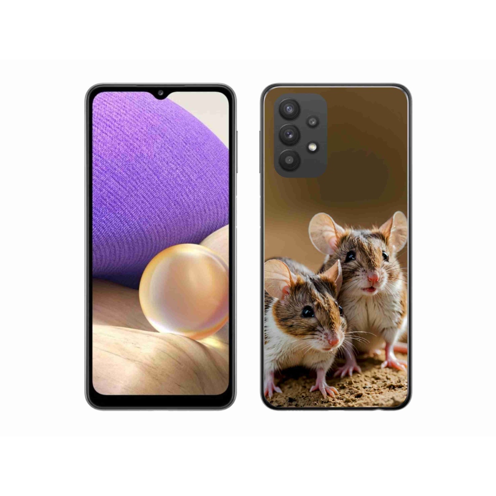 Gelový kryt mmCase na Samsung Galaxy A32 5G - myší duo