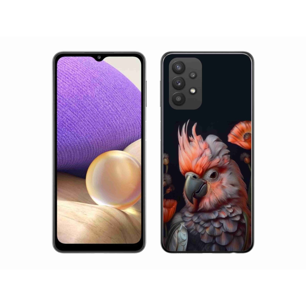 Gelový kryt mmCase na Samsung Galaxy A32 5G - papoušek kakadu v barvách