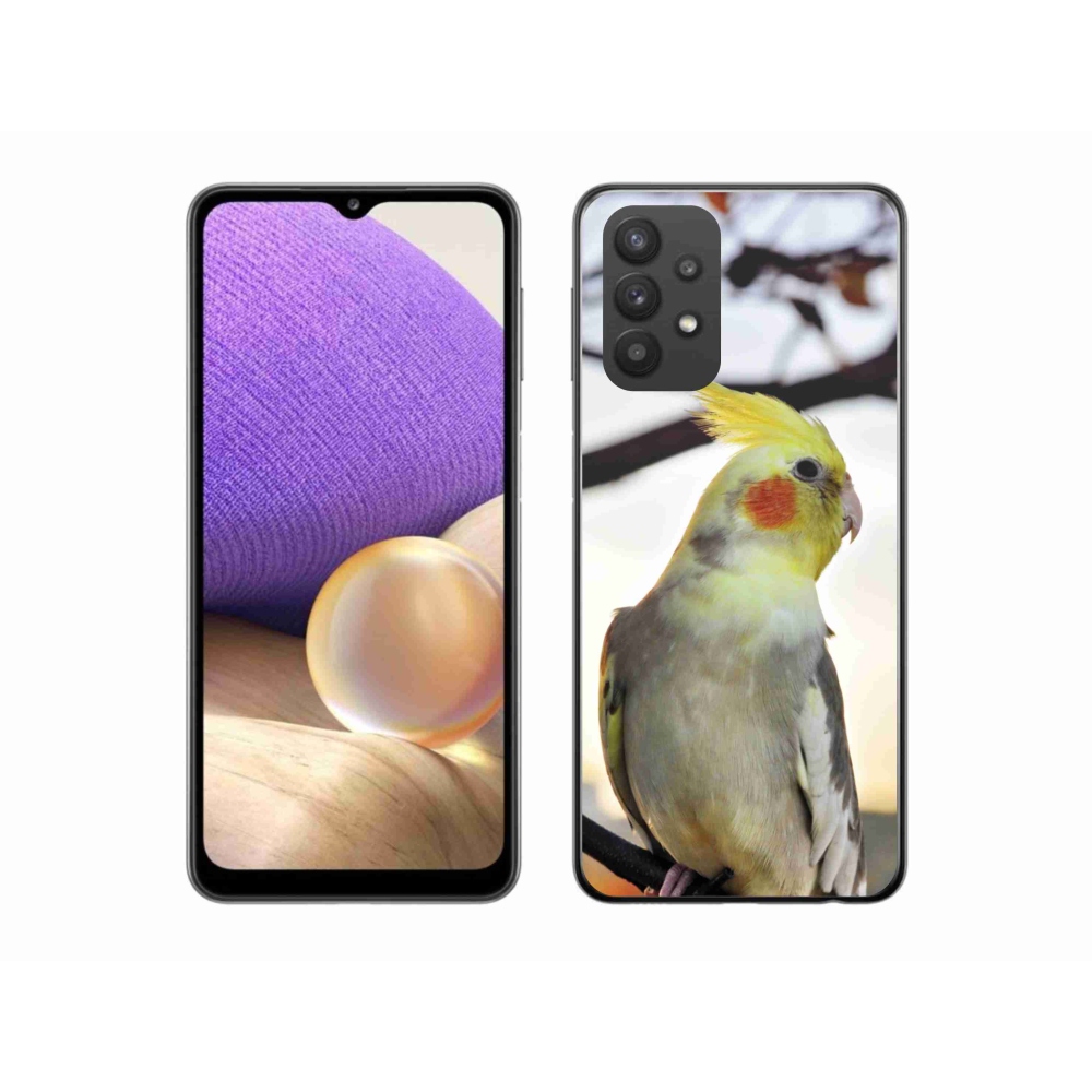 Gelový kryt mmCase na Samsung Galaxy A32 5G - papoušek korela
