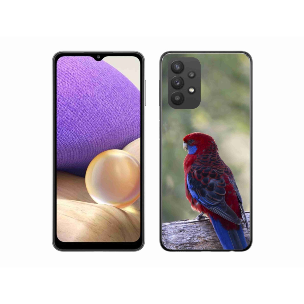 Gelový kryt mmCase na Samsung Galaxy A32 5G - papoušek rosela